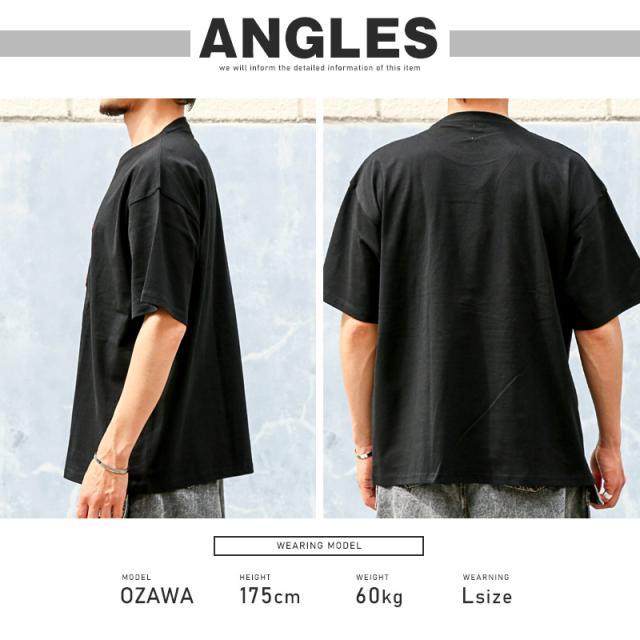 Tシャツ・半袖・メンズ・レディース・半袖Tシャツ・トップス・接触冷感・クール・涼しい・ひんやり・刺繍・サガラ刺繍・くま・クマ・熊・ベアー・テディベア・キャラクター・キャラTシャツ・ゆったり・オーバーサイズ・クルーネック・白・紫・黒・夏服・春服・M・L 12