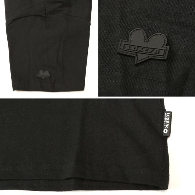 LUXE/R・ラグジュ・Tシャツ・半袖・トップス・カットソー・メンズ・ブランド・クマ・テディベア・ペイズリー柄・バンダナ柄・刺繍・ロゴ・ワンポイント・綿・コットン・スリム・細身・ストリート・白T・黒T・ホワイト・ブラック・春服・夏服 12