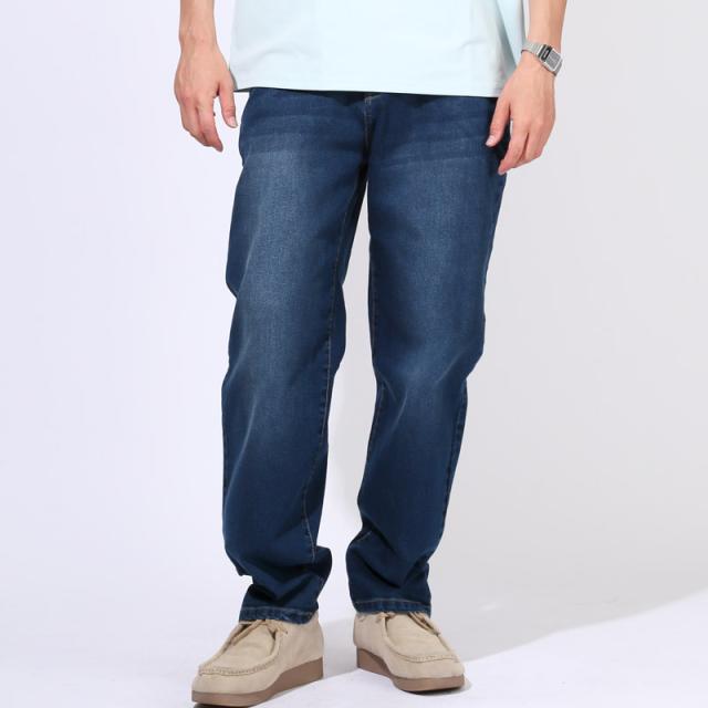 デニムパンツ・ワイドパンツ・ワークパンツ・メンズ・ストレッチ・伸縮性・大きいサイズ・カジュアル・ユーズド加工・色落ち・リラックス・通年・オールシーズン・ボトムス・ユニセックス・シンプル・ヴィンテージライク・アメカジ 9