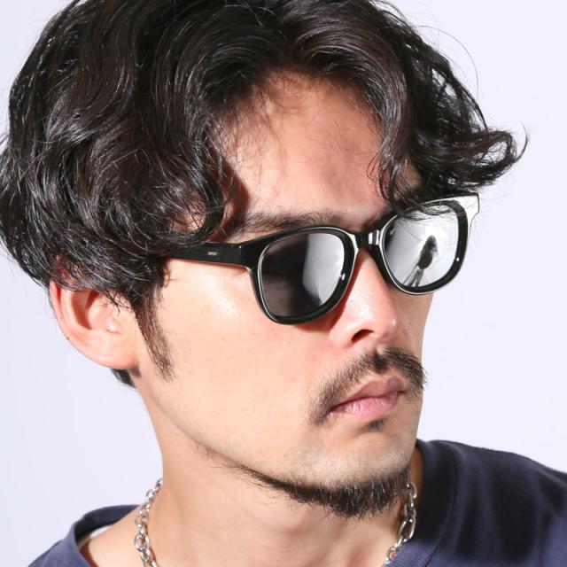 サングラス・メンズ・レディース・ユニセックス・UVカット・紫外線カット・ウェリントン・度なし・小顔・軽量・おしゃれ・ファッション・カジュアル・黒縁・マット・クリアフレーム・夏・サマー・アクセ・モデル・セレブ・ギフト 4