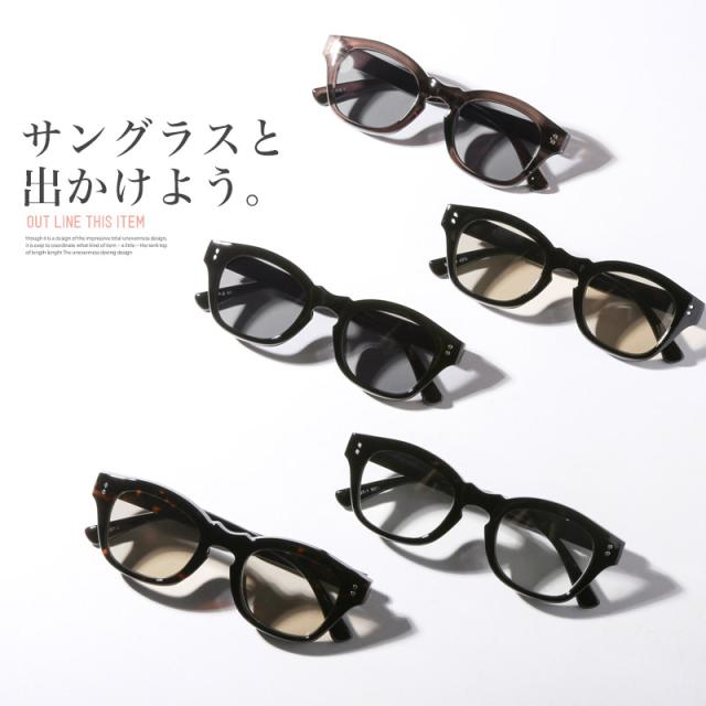 サングラス・メンズ・レディース・ユニセックス・UVカット・紫外線対策・ウェリントン・度なし・小顔効果・伊達眼鏡・黒縁・デミ・クリアフレーム・クリアレンズ・カラーレンズ・おしゃれ・プレゼント・ギフト・アクセ・モデル・リゾート 3