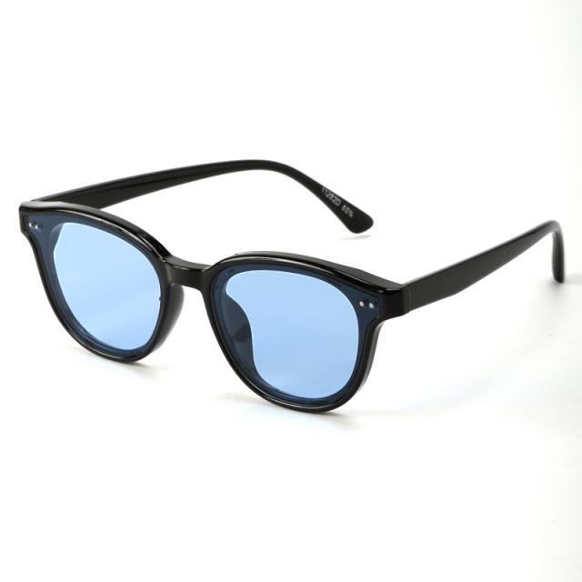 サングラス・メンズ・レディース・ボスリントンサングラス・ユニセックス・UVカット・紫外線カット・ボストンサングラス・ウェリントンサングラス・カラーレンズ・クリアフレーム・小顔・おしゃれ・トレンド・度なし・夏・春・秋・冬・通年・アイウェア・イエベ・ブルベ 9