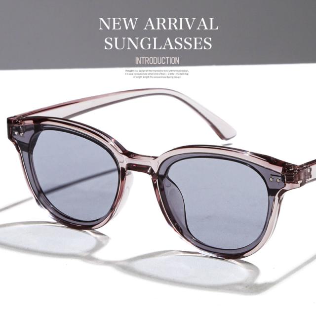 サングラス・メンズ・レディース・ボスリントンサングラス・ユニセックス・UVカット・紫外線カット・ボストンサングラス・ウェリントンサングラス・カラーレンズ・クリアフレーム・小顔・おしゃれ・トレンド・度なし・夏・春・秋・冬・通年・アイウェア・イエベ・ブルベ 2