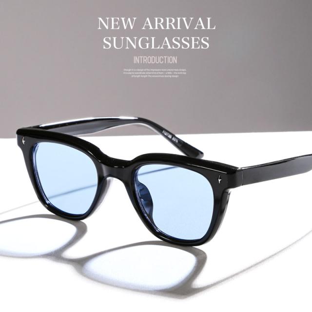 サングラス・メンズ・レディース・ユニセックス・ウェリントン・UVカット・紫外線カット・黒縁・クリアフレーム・小顔効果・おしゃれ・トレンド・度なし・カラーレンズ・グラデーション・プレゼント・ギフト・カジュアル・シンプル 2