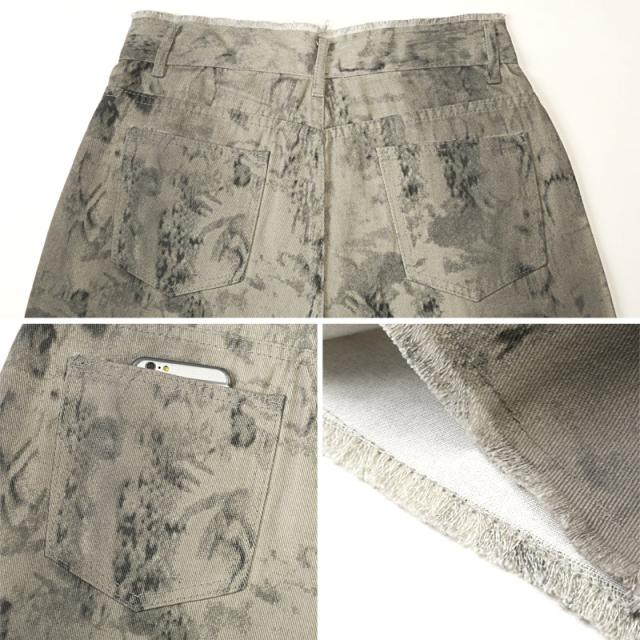 送料無料・デニムパンツ・メンズ・レディース・デニム・ワイドパンツ・ジーンズ・ジーパン・ワイドデニム・バギーパンツ・バギーデニム・ヴィンテージ・古着・アシッドウォッシュ・ウォッシュ加工・タイダイ・ムラ染め・オーバーサイズ・フレア・ストレート・グレー・M・L 11