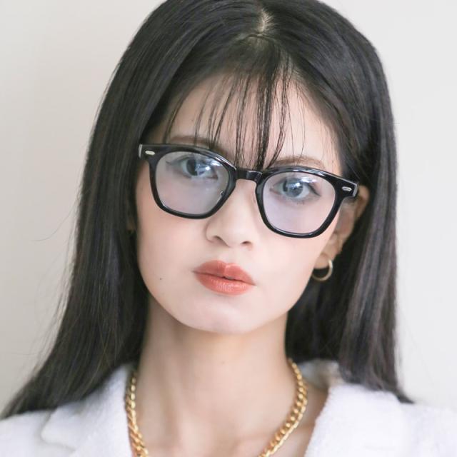 サングラス・レディース・メンズ・ウェリントンサングラス・スクエア・UVカット・紫外線対策・UV400・おしゃれ・カラーレンズ・伊達眼鏡・伊達メガネ・クリアレンズ・透明・度なし・黒縁・デミ・べっ甲・太め・太フレーム・太縁・小顔効果・運転用・ドライブ・ブルー 4