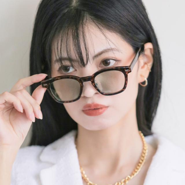 サングラス・レディース・メンズ・ウェリントンサングラス・スクエア・UVカット・紫外線対策・UV400・おしゃれ・カラーレンズ・伊達眼鏡・伊達メガネ・クリアレンズ・透明・度なし・黒縁・デミ・べっ甲・太め・太フレーム・太縁・小顔効果・運転用・ドライブ・ブルー 5