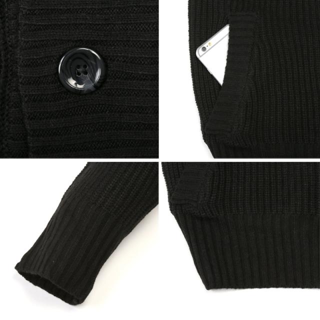 カーディガン・ニット・メンズ・カーデ・畦編み・片畦・スタンドネック・長袖・無地・杢・ミックス・アクリル100％・ボタン・暖か・あったか・おしゃれ・シンプル・春服・秋服・冬服・トップス・ライトアウター・カジュアル・上品 17