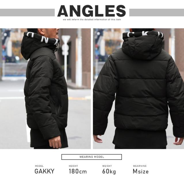 中綿ジャケット・ブルゾン・メンズ・フェイクダウン・暖か・あったか・撥水・防風・フード付き・ロゴ・プリント・大きいサイズ・厚手・防寒・アウトドア・登山・おしゃれ・秋服・冬服・ユニセックス・カジュアル・ストリート 11
