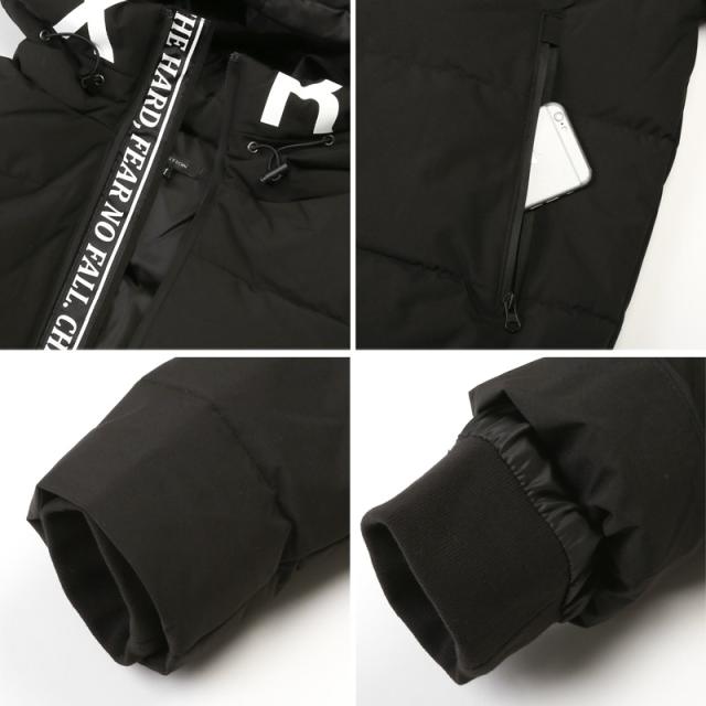 中綿ジャケット・ブルゾン・メンズ・フェイクダウン・暖か・あったか・撥水・防風・フード付き・ロゴ・プリント・大きいサイズ・厚手・防寒・アウトドア・登山・おしゃれ・秋服・冬服・ユニセックス・カジュアル・ストリート 13