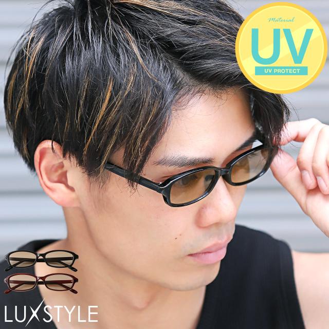 UVカットオーバルサングラス・メンズサングラス・おしゃれ・オーバルサングラス・小ぶり・小さめ・メンズアクセ・日本人・モデル・セレカジ・カジュアル 1