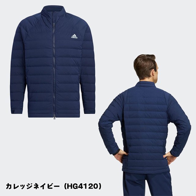 アディダス adidas 長袖フルジップダウンジャケット 軽量ミニリップ