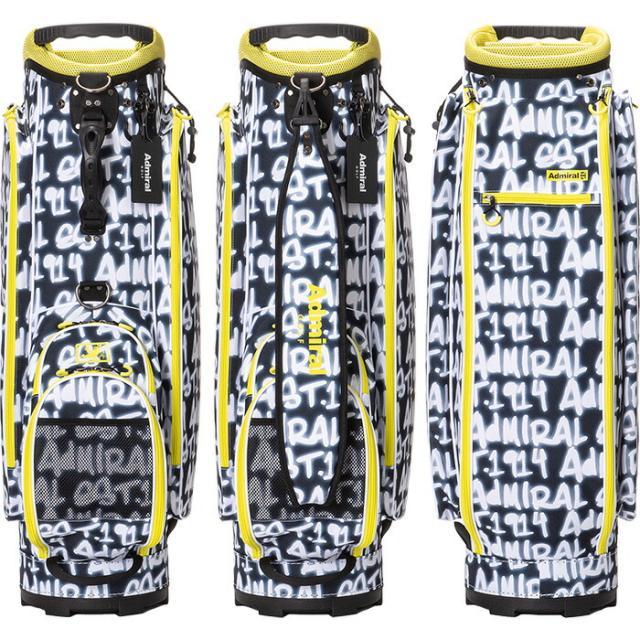 Admiral キャディバッグ ADMG3AC8 Admiral Golf（アドミラルゴルフ） 9型 キャディバッグ ロゴシリーズ