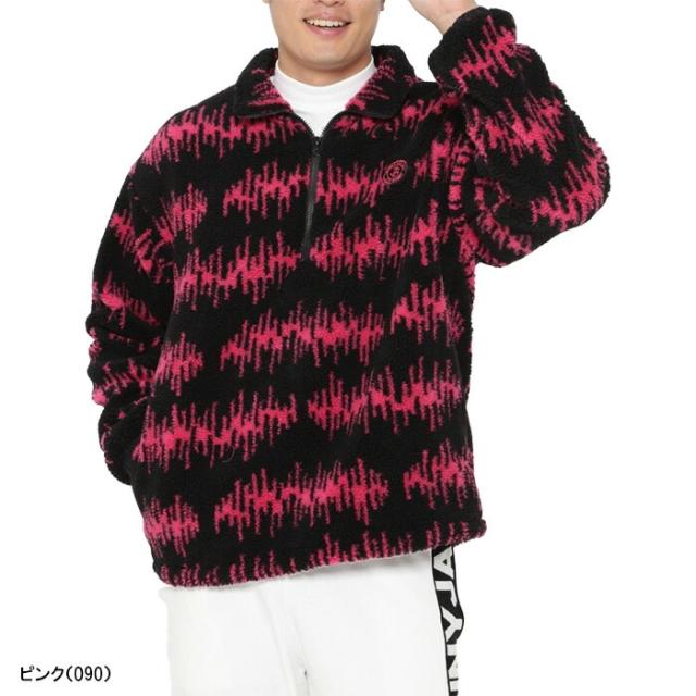 ジャックバニー 長袖 ハーフジップアッププルオーバー 先染めボア サイズ5（L） ジャックバニー 長袖 ハーフジップアッププルオーバー 先染めボア