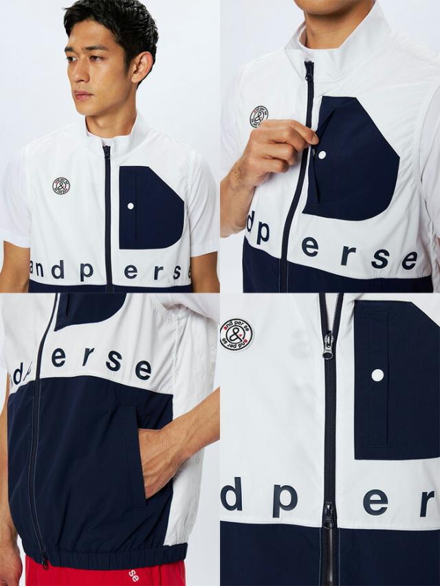 アンパスィ フルジップ ベスト エアジャスター切替デザイン メンズ