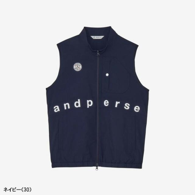 アンパスィ フルジップ ベスト エアジャスター切替デザイン メンズ