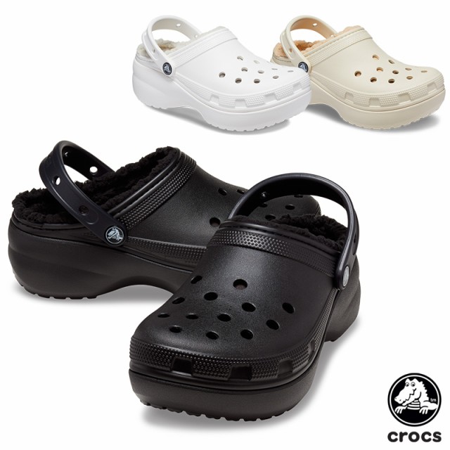 クロックス CROCS クラシック プラットフォーム ラインド クロッグ