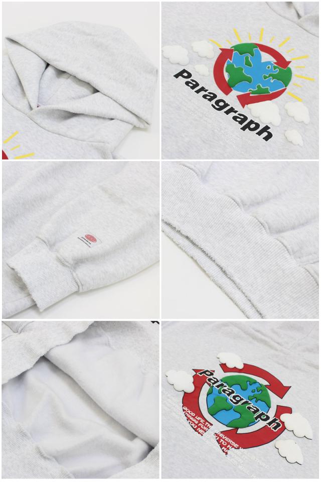 パラグラフ paragraph EARTH CLOUD HOODIE NO.08-018 アース クラウド フーディー パーカー メンズ レディース トップス no-08-018