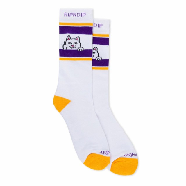 リップンディップ RIPNDIP Peeking Nermal Socks 靴下 クルー丈