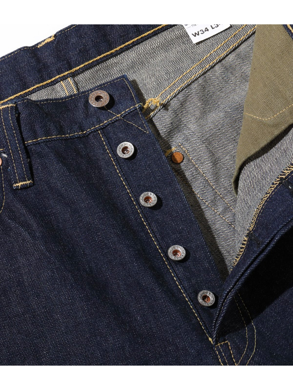 BUZZ RICKSON'S バズリクソンズ デニム パンツ メンズ レディース ジーンズ ストレート WORLD WAR II WAIST OVERALLS 第二次世界大戦 大戦モデル 13.6oz BR43041