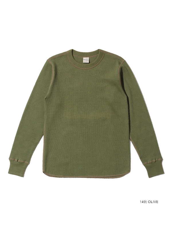 BUZZ RICKSON'S バズリクソンズ Tシャツ メンズ レディース 長袖 ロンT ブランド 無地 サーマル ワッフル THERMAL T-SHIRTS ヘビーウエイト 肉厚 日本製 東洋 BR63755 BUZZ RICKSON'S バズリクソンズ Tシャツ メンズ レディース 長袖 ロンT