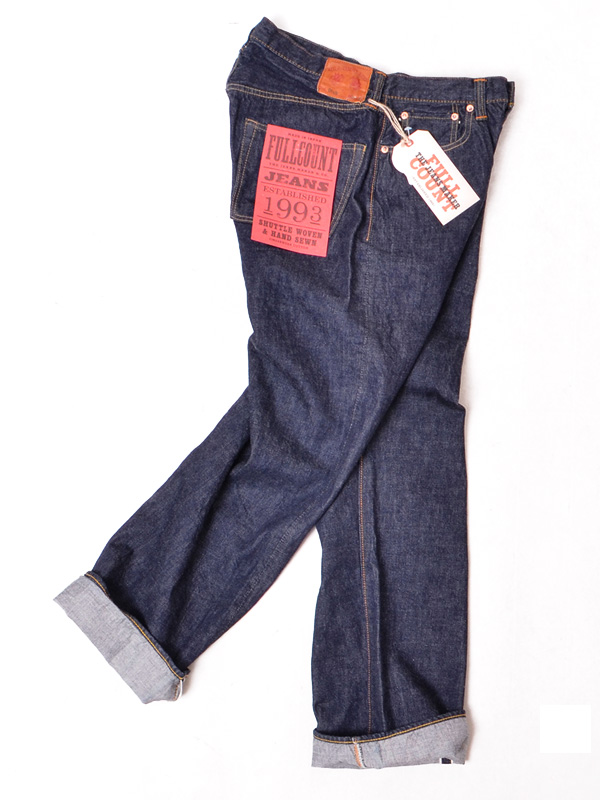 FULLCOUNT フルカウント ジーンズ デニム パンツ メンズ レディース 0105 0105w 13.7oz オンス ワイド ワイドストレート ジンバブエコットン セルビッチ 0105