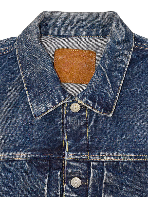 FULLCOUNT フルカウント デニム ジャケット メンズ レディース Gジャン 1st モデル Fear Of The Dark エイジング加工 15.5oz Type1 Denim Jacket 2050-2107