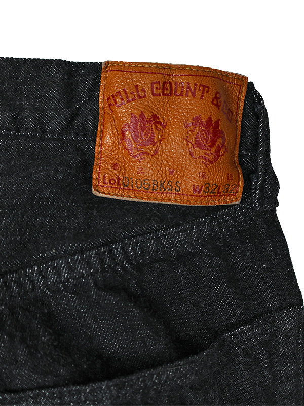 FULLCOUNT 0105 BKSS フルカウント ジーンズ スーパースムース 11.5oz 綿 100% ワイド 定番 ジンバブエ コットン 0105BKSS Wide Black Selvedge Denim