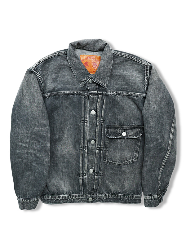 FULLCOUNT 2107SS Dartford フルカウント デニム ジャケット Gジャン 1st エイジング加工 11.5oz Type 1 Black Denim Jacket Dartford 11.5オンス 2107BKSSHW