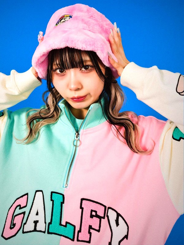 GALFY ガルフィー ニット レディース メンズ セーター ジップ ハーフ