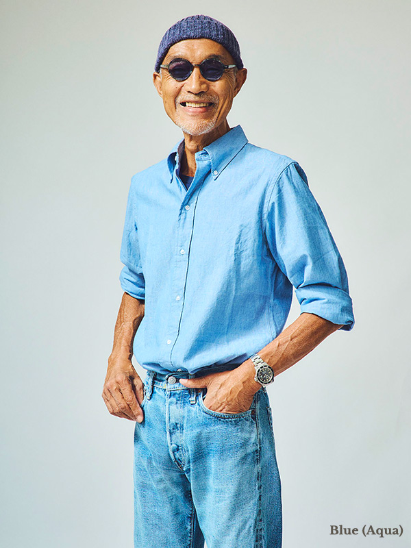 FAR EAST MANUFACTURING ファー イースト マニュファクチャリング シャンブレーシャツ メンズ ブランド F.E.MFG 林 芳亨氏 BDシャツ ボタンダウン 00-002