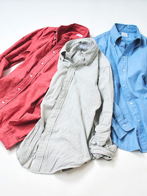 FAR EAST MANUFACTURING ファー イースト マニュファクチャリング シャンブレーシャツ メンズ ブランド F.E.MFG 林 芳亨氏 BDシャツ ボタンダウン 00-002