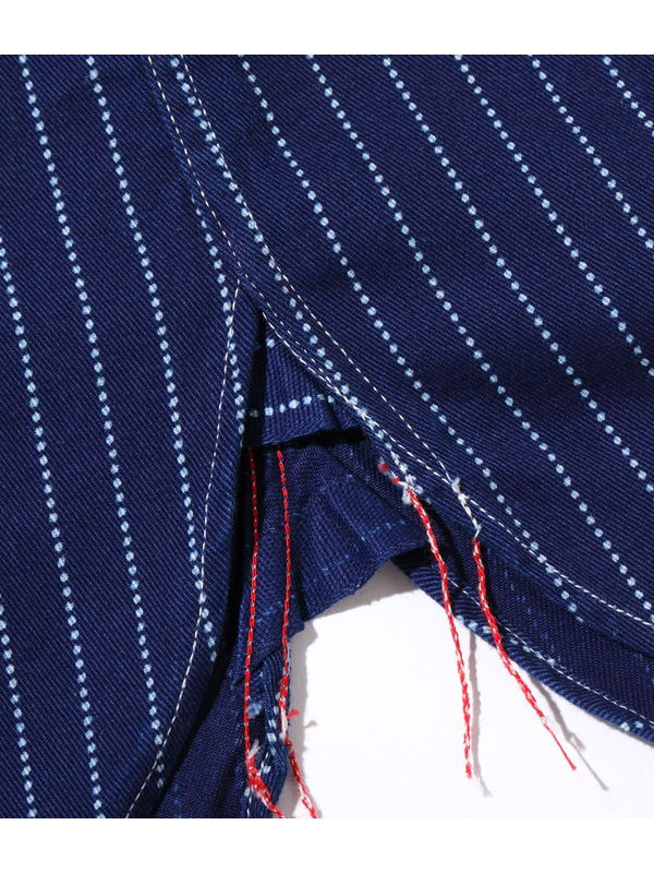 SUGAR CANE シュガーケーン シャツ 長袖 メンズ FICTION ROMANCE 8.5oz. WABASH STRIPE WORK SHIRT ウォバッシュ ストライプ ネイビー 8.5オンス 日本製 SC25551