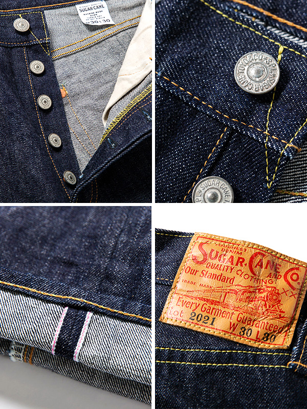 SUGAR CANE シュガーケーン ジーンズ メンズ レディース 14.25oz. DENIM 2021 MODEL SLIM FIT テーパード スリムテーパード MADE IN JAPAN 日本製 SC42021