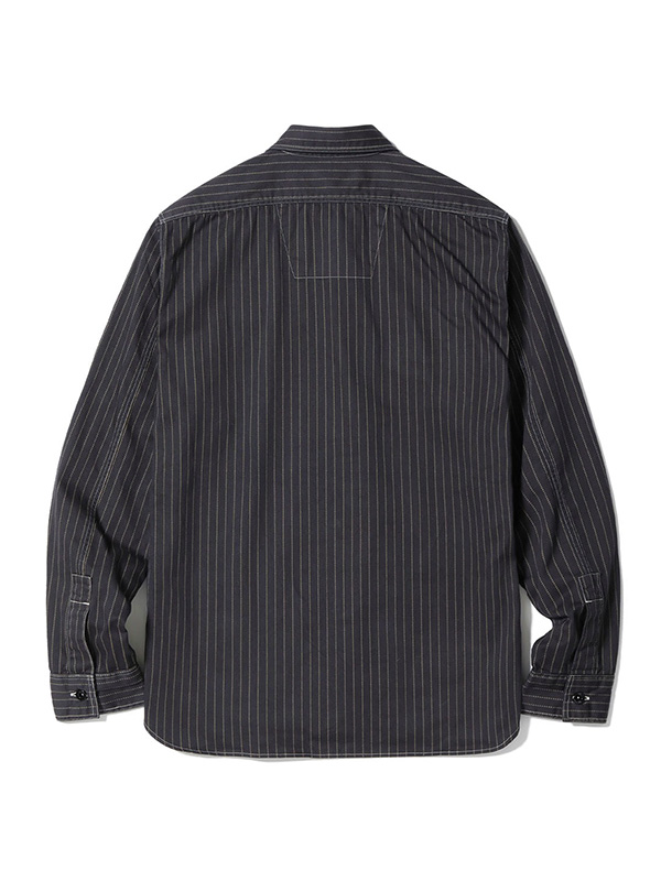 SUGAR CANE シュガーケーン シャツ ワーク ブラック ウォバッシュ ストライプ フィクションロマンス ドット ストライプ SC29585 8.5oz. BLACK WABASH STRIPE WORK SHIRT