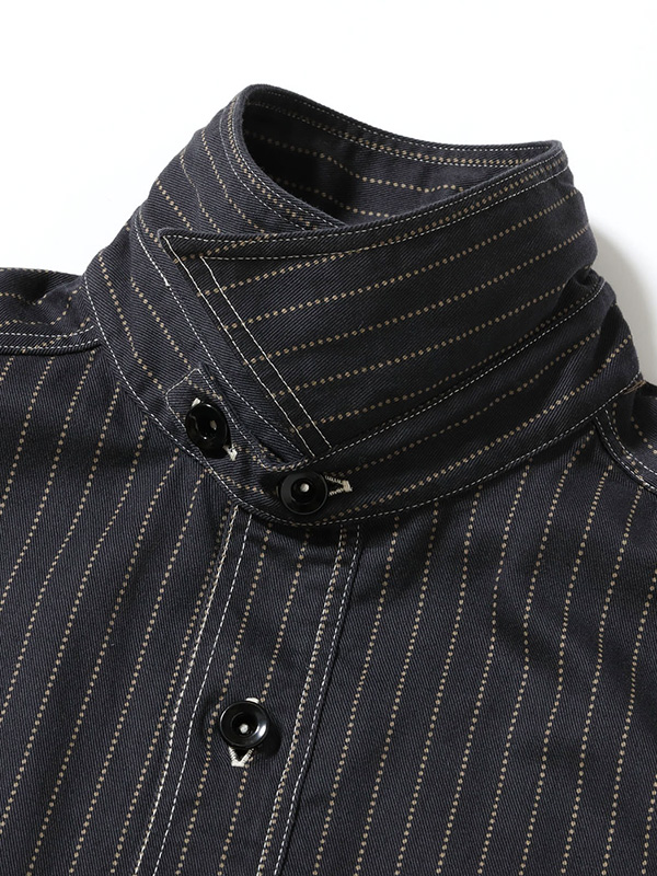 SUGAR CANE シュガーケーン シャツ ワーク ブラック ウォバッシュ ストライプ フィクションロマンス ドット ストライプ SC29585 8.5oz. BLACK WABASH STRIPE WORK SHIRT