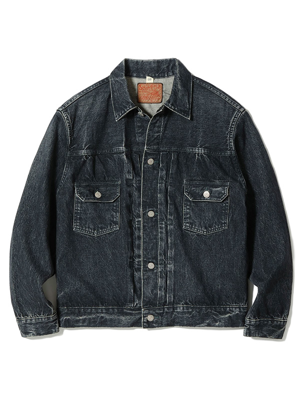 SUGAR CANE シュガーケーン デニム ジャケット ブラック メンズ Gジャン 2nd モデル タイプ 14.25oz. BLACK DENIM JACKET 1953 AGED MODEL エイジング SC15650H