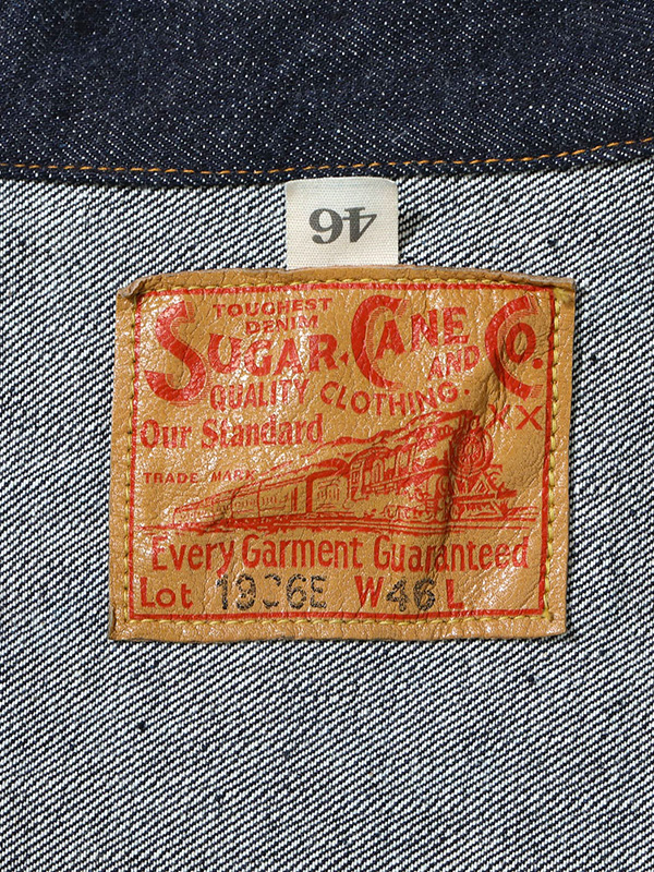 SUGAR CANE シュガーケーン デニム ジャケット 1936 1ST T-BACK Gジャン デニムブラウス 13.5oz EXTRA SIZE SC11936T 13oz. DENIM BLOUSE 1936 MODEL T-BACK