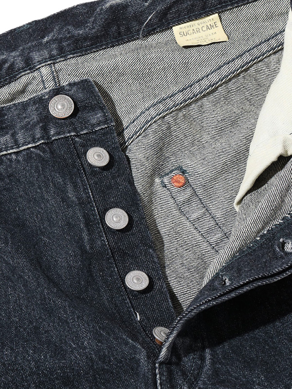 SUGAR CANE シュガーケーン ジーンズ 1947 ブラック デニム 加工 メンズ レディース 14.25oz. BLACK DENIM 1947 HARD WASH MODEL REGULAR STRAIGHT SC42460H