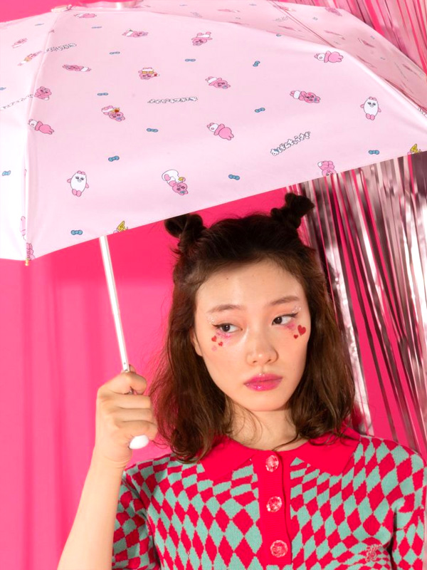 Wpc. - んぽちゃむ おぱんちゅうさぎ 折りたたみ日傘セット セール 20%OFF】【Wpc.公式】日傘 遮光パラソル ミニ（お