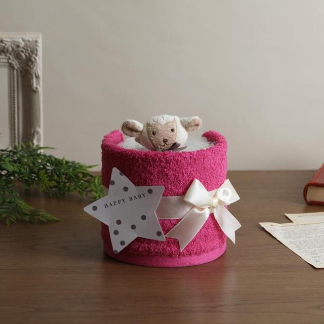 おむつケーキ 出産祝い 送料無料 即日発送 ダイパーケーキ Sassy 3段 名入れ オムツケーキ