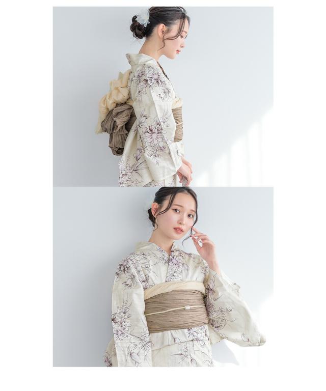 浴衣 セット レディース 浴衣セット 兵児帯 2024 大人 3点セット 薄