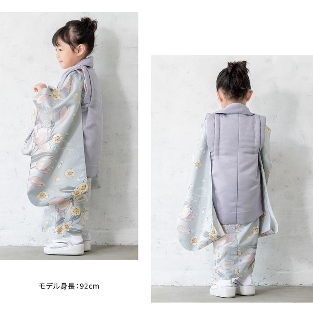 アンティーク着物　七五三 子供　紫　チューリップ アンティーク着物 七五三 子供 紫 チューリップ 楽天市場