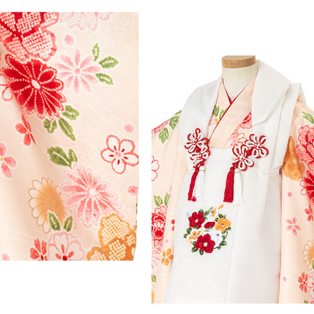 七五三 着物 3歳 販売 女の子 三歳 着物セット 被布セット 白 紫 菊 SOUBIEN 七五三 着物 3歳 販売 女の子 三歳 着物セット 被布