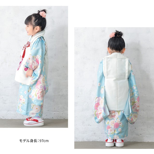 七五三 着物 3歳 販売 女の子 三歳 着物セット 被布セット 白