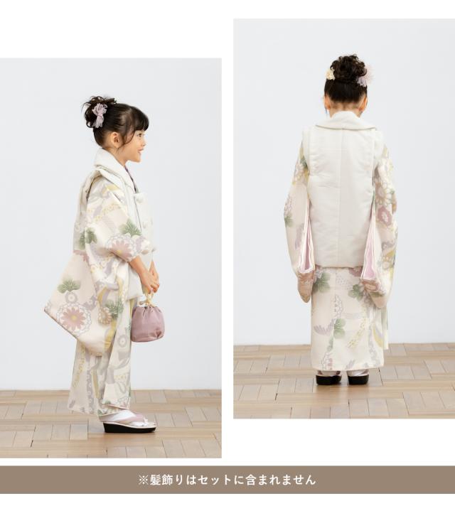 七五三 ひなまつり3歳 女の子 子供 着物 被布 セット SOUBIEN レンタル 七五三 女の子 3歳 着物 被布 フルセット 赤