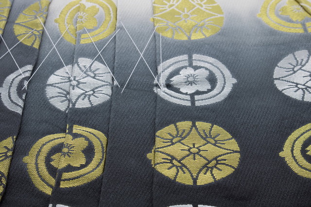 男児袴小物セット 薄灰色 グレー 黒 ブラック グラデーション 丸文 桜 変わり七宝 京都西陣織 ７点セット 七五三 5歳 5才 五歳 五才 男の子 キッズ 送料無料 レンタル4泊5日 小学生 男の子 卒業式 袴フル