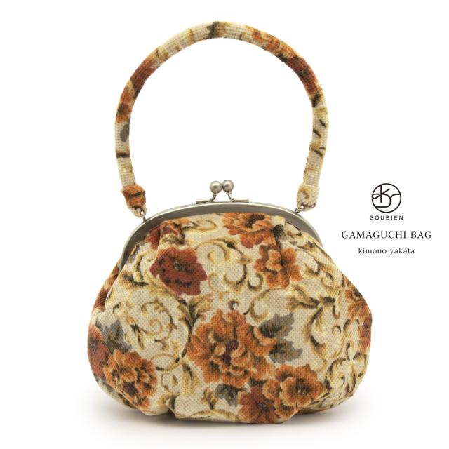 卒業式 バッグ 袴 成人式 単品 振袖用 卒業式 袴用 ベージュ 花唐草 ベロア カジュアル ハンドバッグ 送料無料 卒業式 バッグ 袴 成人式 単品 振袖用 卒業式 袴用 ベージュ 花唐草
