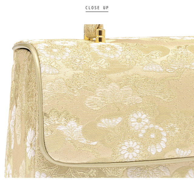 草履バッグセット 留袖用 訪問着 礼装用 フォーマル用 佐賀錦 金色