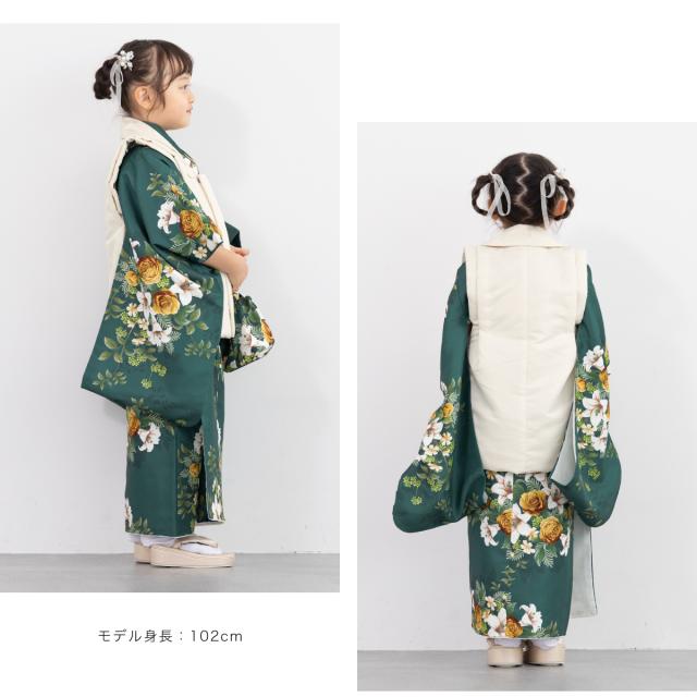 七五三 着物 3歳 レトロ 被布 販売 女の子 三歳 着物セット 被布